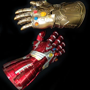 1:1 Marvel Thanos Nekonečné Rukavice Nano Svietiť Všetky Kovové Prenosné Rukavice Ornament V Pohode Zber Triedy Cosplay Prop Hračky