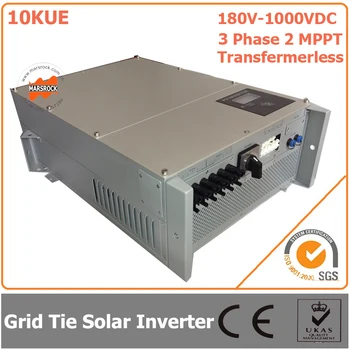 10000W/10KW 180V-1000VDC Tri Fázy 2 MPPT Beztransformátorové Vodeodolné IP65 siete Kravatu Solárny Invertor s CE RoHs Schválenia