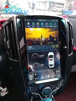 13.6 palcový Android 9.0 Tesla Štýl Auta GPS Vertikálne Obrazovka Pre-Luxgen U6 2014-2016 Auto, auto rádio Stereo multimediálny prehrávač systému GPS na