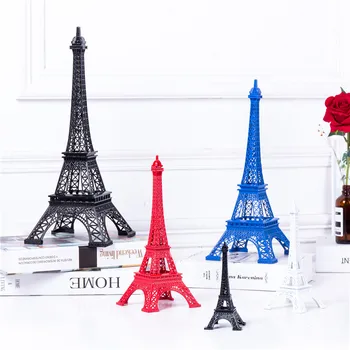 18 cm Multicolor Parížskej Eiffelovej Veže Figúrka Socha Kovové Remesiel Vintage Model Miniatúry DecorTone Cestovné Suveníry, Dekorácie