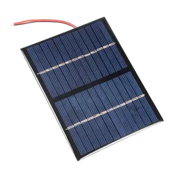 1Pcs 1.5 W 12 Mini Solárny Panel Modul DIY pre Nabíjačku 115mm x 85mm s Drôtom