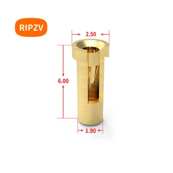 2.5x6mm Konektor pin koruny jar terminal adapter senzor pätica mužov / ženy zástrčku zapojte konektor RIPZV otvor 0.8 mm