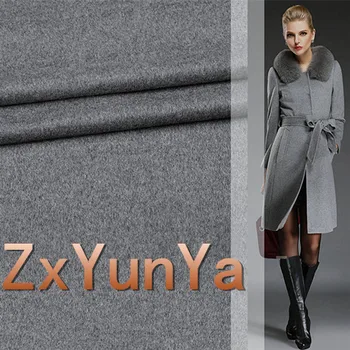2017 nový high-end vzduchu 148cm široký cashmere vlnené tkaniny svetlo šedá vlna cashmere textílie jeseň a v zime vlna bunda oblečenie