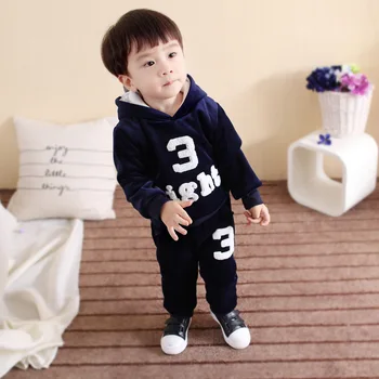 2019 kórejský nové zimné children 's odevy, mikiny + nohavice 2 ks súpravy topy, nohavice, veľkoobchod 1-4 rok