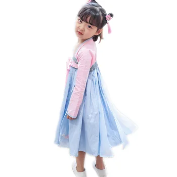 2022 Nové Detské Oblečenie Ľudové Tanečné Kostýmy Pre Dievčatá Dávnych Tang Dynastie Han Ming Hanfu Šaty