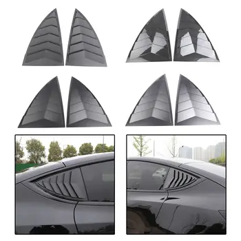 2x Zadné Okno Trojuholník Nálepky Rám Orezania Kryt vhodný pre Tesla Model Y Upravené Accessorie