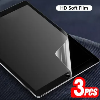 (3 Pack) HD Mäkká Fólia Pre Apple iPad Vzduchu 1 2 3 4 5 Screen Protector Pre iPad 9.7 10.5 10.9 Air5 Air4 Air3 4. a 5. Generácie