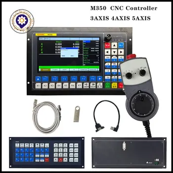 5/4/3-osé CNC systém podporuje automatickú výmenu nástrojov, ATC multi-proces spracovania, rozšírená klávesnica, núdzové zastavenie, MPG M350