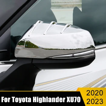 ABS Carbon Auto Bočné Spätné Zrkadlo Zdobia Kryt Plášťa Výbava Prípade Toyota Highlander Kluger XU70 2020 2021 2022 2023 Hybrid