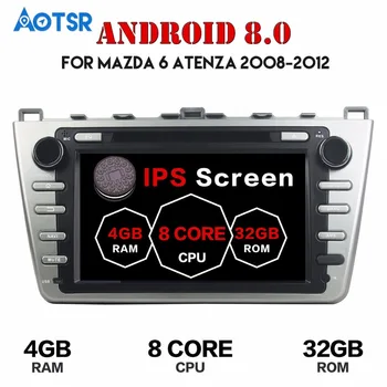 Android 8.0 Auto DVD Prehrávač, GPS Navigáciu, Rádio Stereo Pre Mazda 6 Atenza 2008-2012 HD Navigácia multimediálne CD rádio kazetové rádio IPS