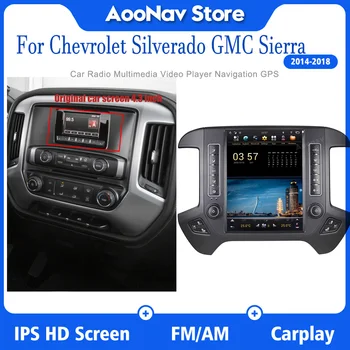 Android 9.0 Multimediálne autorádio Pre Chevrolet Silverado GMC Sierra 2014-2018 GPS Navigátor, Plazmové Obrazovky, Stereo