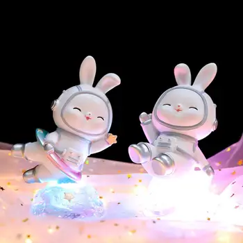 Atraktívne Tvorivé Tvar 2 Štýly LED Lampa Cartoon Bunny Ploche Figúrka Darček Dlhotrvajúci Zvierat Figúrka Domov Dodávky