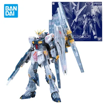 Bandai Obmedzené RX-93 V Gundam RG 1/144 V Nu Jasné Farby Modelu Deti Montáž Hračky Robot Anime Akcie Obrázok Zbierky Dary