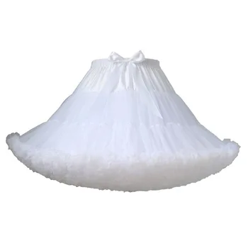 Biele Krátke Ženy Tylu Halloween Krinolína Vintage Svadba Svadobné Spodničky Underskirt Rockabilly Tutu