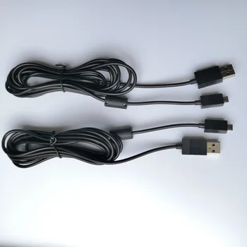 BUKIM 2.75 M Micro USB Nabíjačka, Dátový Kábel pre Xbox Jeden Bezdrôtový ovládač PSV2000 PS4 Dualshock4 Android Smartphone s led