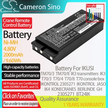 CameronSino Batérie pre IKUSI TM70/3 TM70/8 IK3 vysielačov JASO GH IKONTROL hodí IKUSI 2305271 Žeriav na Diaľkové Ovládanie batérie