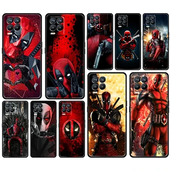 Deadpool Marvel Hrdinu Black Telefón Prípade OPPO Nájsť X5 X3 F21 Neo Lite A96 A57 A74 A76 A72 A55 A54S A53 A53S Mäkký Kryt Plášťa