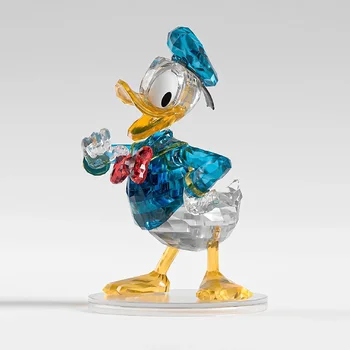 DIY Disney Mickey Mouse Krištáľovo Ako Bloky Cartoon Diy Model Minnie Donald Budovy Tehla Údaje Dekor Hračka pre Deti Darček