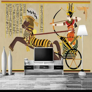 Egypt veľkých nástenná maľba 3D tapeta pozadie nástenné maľby obývacia izba, spálňa stenu TV pozadie stereoskopické 3D tapety