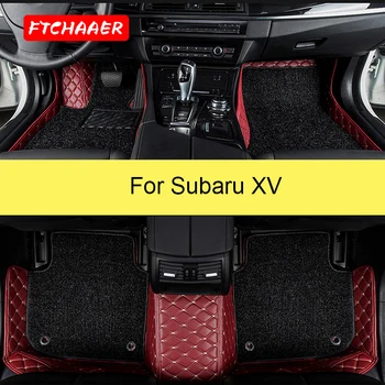 FTCHAAER Auto Podlahové Rohože Pre Subaru XV Nohy Coche Príslušenstvo Koberce