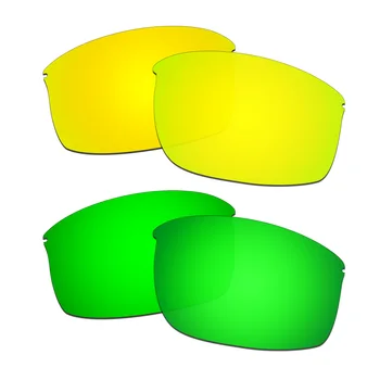 HKUCO Polarizované Náhradné Šošovky Pre Wiretap-Nové slnečné Okuliare Gold/Zelená 2 Páry