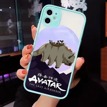 Japonsko, Anime Avatar Posledný Airbender Telefón púzdra Pre iPhone 11 13 12Pro Max X Xs Xr 7 8 Plus Shockproof Pevný Matný Kryt Coque