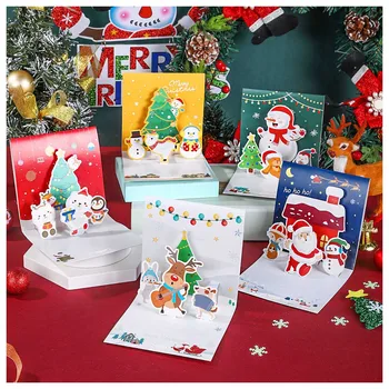 Karta Vianočný Pozdrav Tvorivé Požehnanie Tri - Malá Karta, Karta Vianočné sk Dievčatá Ornament Loptu Ornament Nastaviť