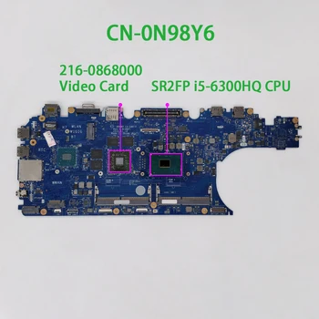 KN-0N98Y6 0N98Y6 N98Y6 ADP80 LA-C841P w 216-0868000 GPU pre Dell Latitude E5570 Notebook PC Prenosný Doske Doske