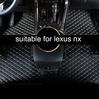 kožené auto podlahové rohože pre lexus nx nx200t nx300h nx300 prijímac nx200 2015 2016 2017 2018 2019 2020 príslušenstvo koberec styling
