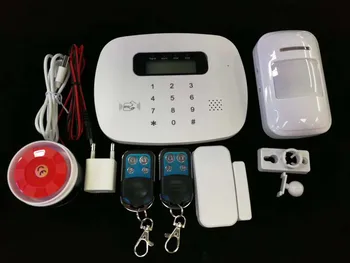 LCD PIR Snímač GSM Autodial Dom Office Zlodej Vlámaniu Alarm Systém Aplikáciu Diaľkové Ovládanie