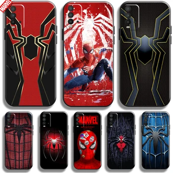 Marvel Spiderman Logo Pre Xiao Redmi 9T Telefón Prípade Redmi 9T Späť Kvapaliny Silicon Čierne Mäkké
