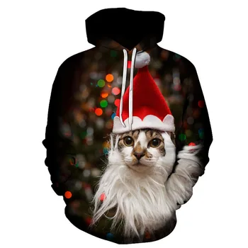 Muži oblečenie 2021 Módne Vianoce hoodies Santa Claus Bežné Tepláky Muži, Ženy, deti, Mikiny s Kapucňou, 3D tlač s kapucňou