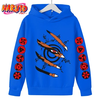 Móda Hot Naruto Hoodie Deti Ninja Oblečenie Deti Mikiny Pulóver Chlapec Dievča Deti S Dlhým Rukávom V Pohode Streetwear Topy