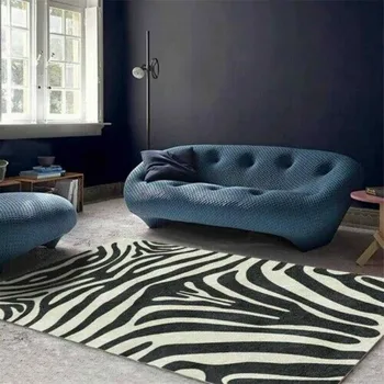 Nové Najlepšie Predávajúcich Luxusných Zebra Koberec, Obývacia Izba, Spálňa Bezpečnosť Non-slip Posteli Koberec Domácnosti Miestnosti Dekorácie Produkty