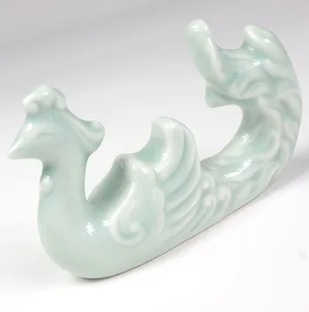Nádherné Zaujímavé Čínsky Moderné Porcelánu Roztomilý Phoenix Dekorácie Socha Penholder