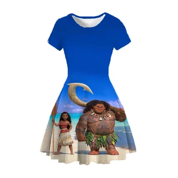 Pocahontas Princezná Šaty Deti Baby Girl Cartoon Bežné Šaty Letné Oblečenie 1-14 Rokov Deti Party Šaty, Kostým