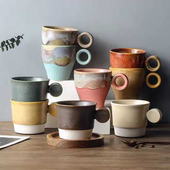 Retro keramické šálku kávy tvorivé osobnosti hrnček jednoduché home office vody raňajky pohár mlieka pohár pár pohár kawaii hrnček