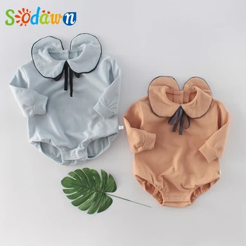 Sodawnr Nové Baby Boy A GirlChildren Oblečenie pre Baby Plazenie Oblečenie Ha Yi Dieťa Sveter Podväzky Šortky Plazenie Sveter