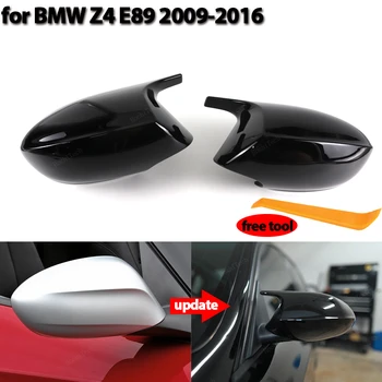 Spätné Bočné krídlo zrkadlo pokrytie (Carbon Fiber Vzor Black pre BMW Z 4 Z4 E89 sDrive23i sDrive28i sDrive30i sDrive35 09-16