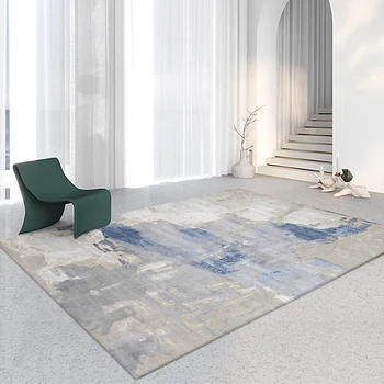 Svetlo Luxusné 160x230cm Koberec Obývacia Izba Modrá Abstraktné alfombra dormitorio Moderná Pohovka Tabuľka Podlahové Rohože Nordic Podlahy Hrubé Koberec