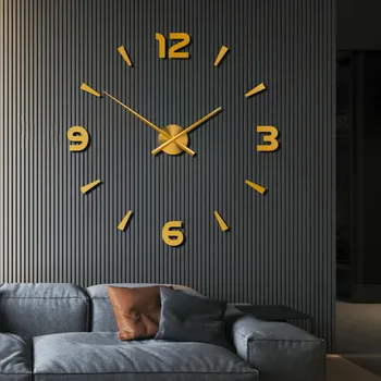 Tichý Diy Sledovať Pohyb Ruky Mechanizmus Veľké Nezvyčajné Kolo Sledovať Stenu Minimalistický Relojes Murale Domov Pozerať Home Design