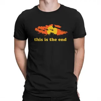 To je Koniec Mužov Tričko Apokalypsa Teraz Bežné Tričká Krátky Rukáv Crewneck-T-Shirts Bavlna Darček k Narodeninám Topy