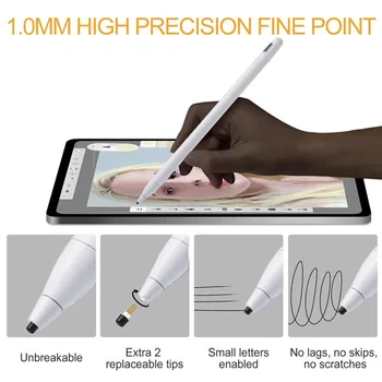 Univerzálny Dotykový Displej Kapacitný Stylus Pen Pre iPad 2018 /Pro /Mini /Vzduch Pre iPhoneXS MAX /XR Dobíjacie Aktívne Rysovacie Pero