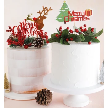 Vianočné Zdobenie Dodávky,cake decoration garland, ručné ochrany životného prostredia materiál, borovicová šiška červené a zelené ovocie