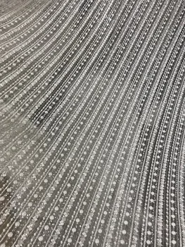 výšivky, čipky a tylu textílie nigérijský čipky textílie s korálkami najnovšie dizajnér SYJ-6635 čistý čipky textílie