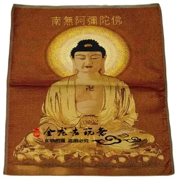 Čína Starom Tibete Hodváb Thangka Ako Visí Maľovanie Fengshui Buddha Portrét