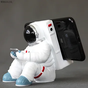 živica remesiel tvorivé zvierat socha office astronaut ploche ozdoby na mobilný telefón majiteľa domáce dekorácie držiaka Telefónu